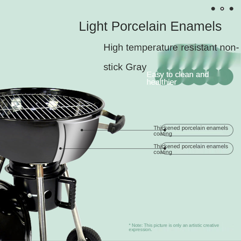 portable charcoal BBQ grill