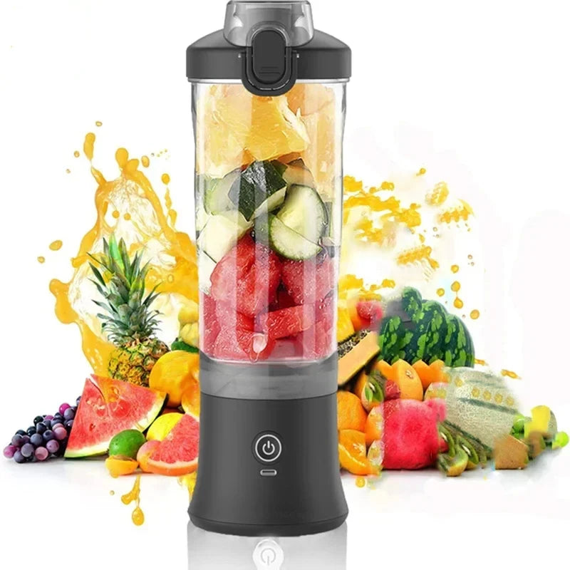 Electric Portable Juicer Blender 600ml | 4000mAh USB Rechargeable