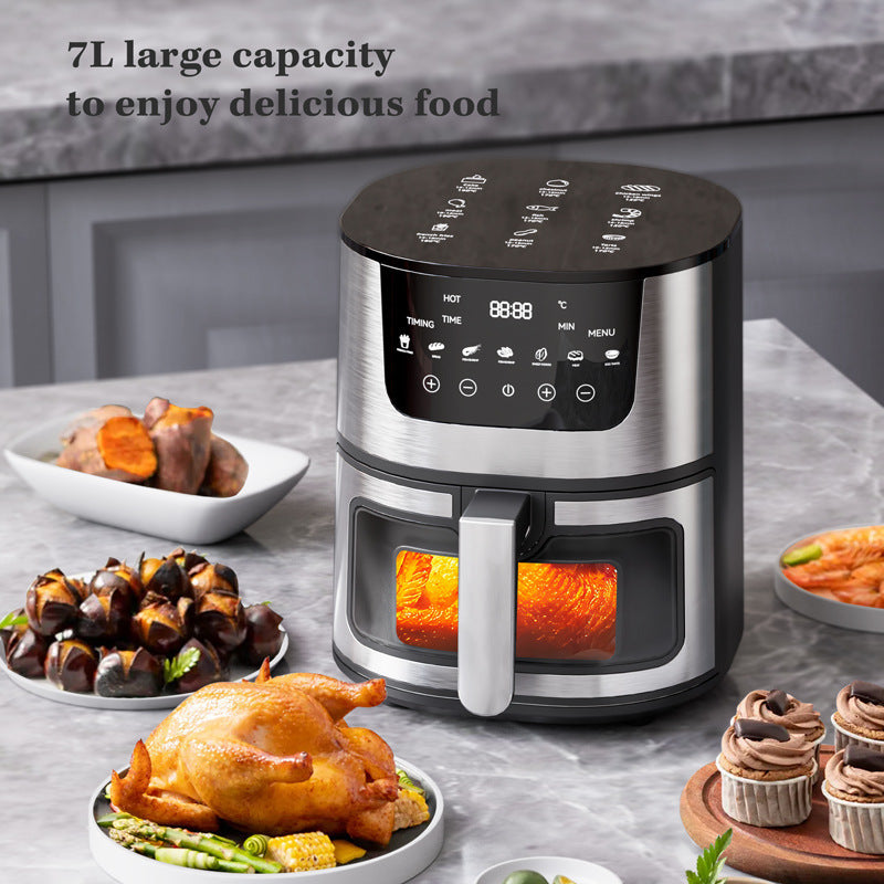 Stainless Steel Smart Visual Air Fryer Oven