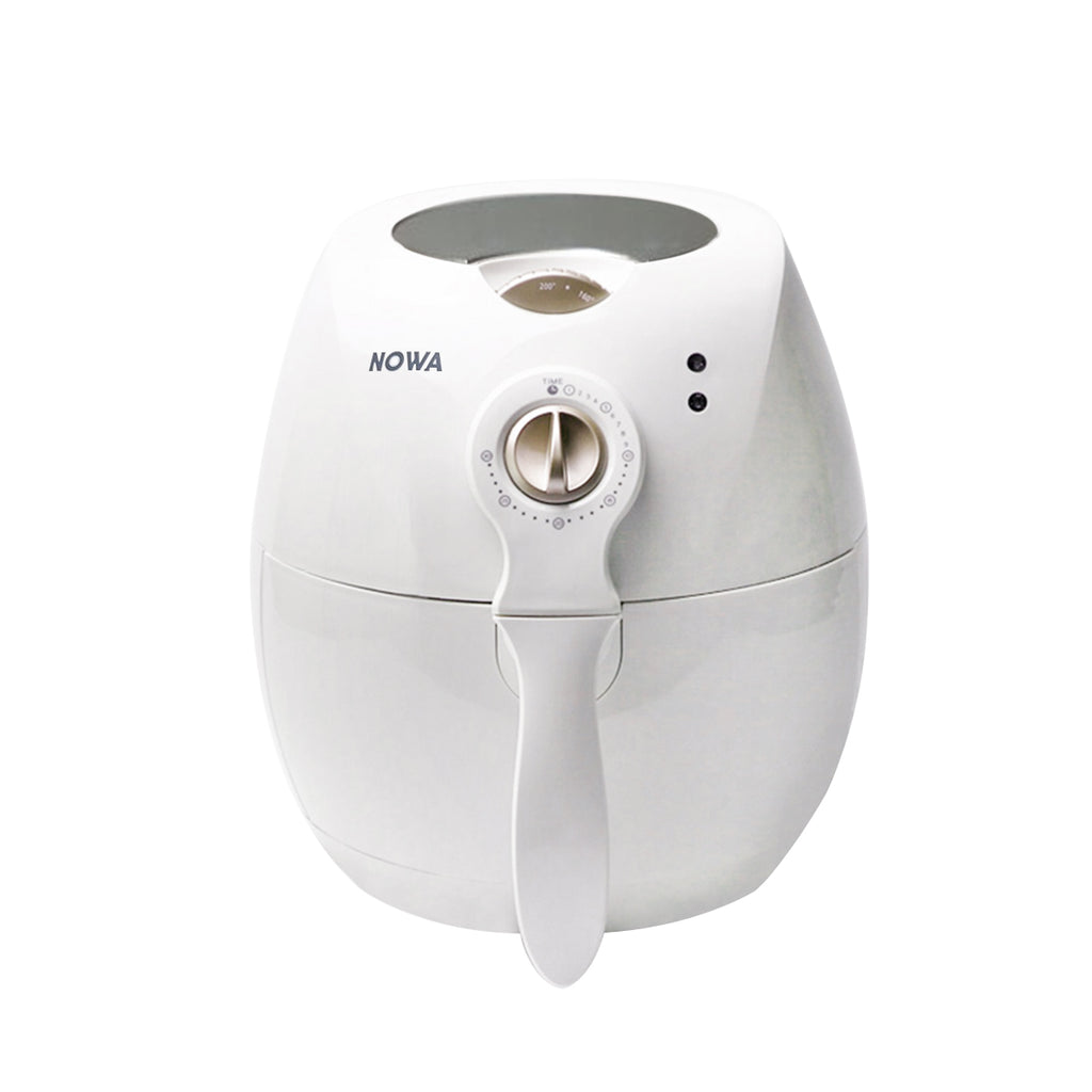 Compact white  air fryer.