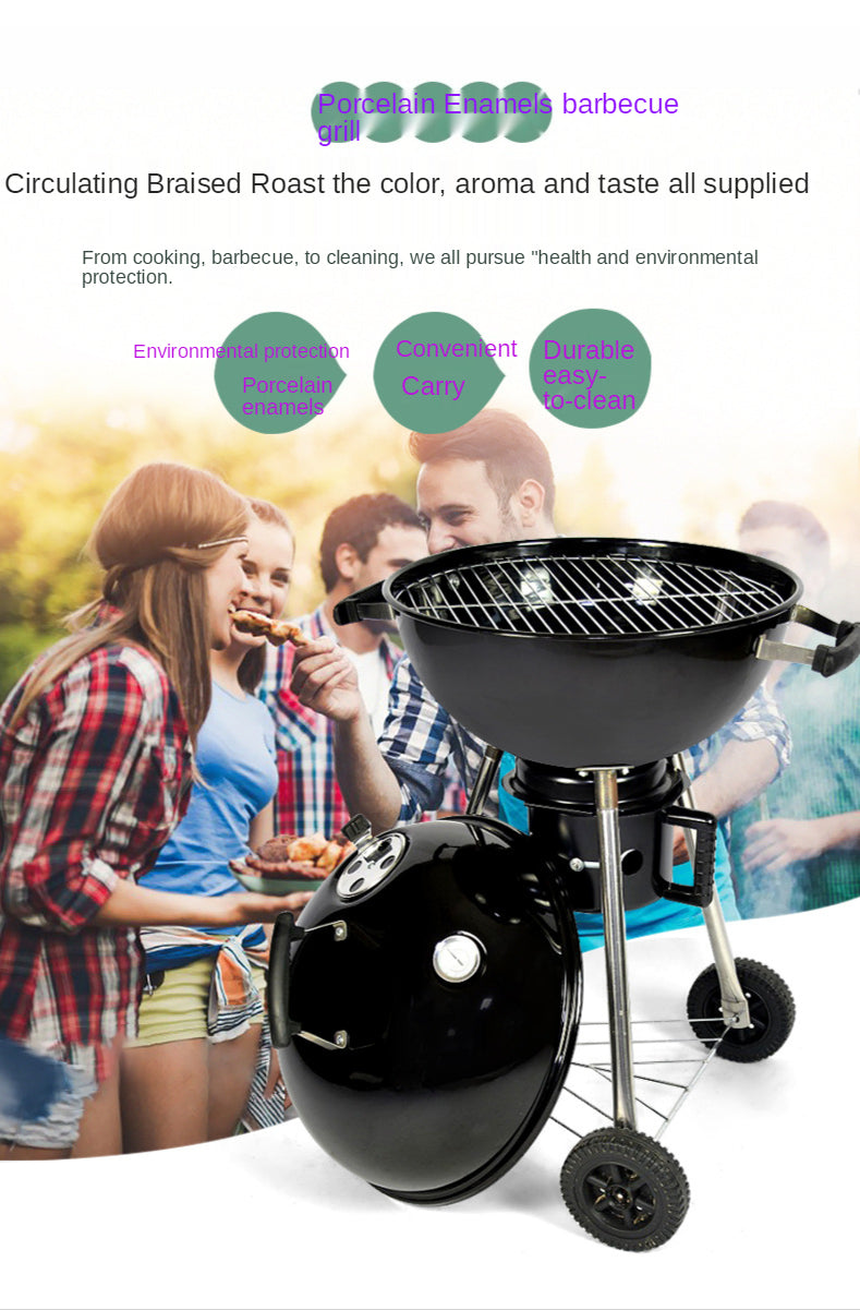 portable charcoal BBQ grill