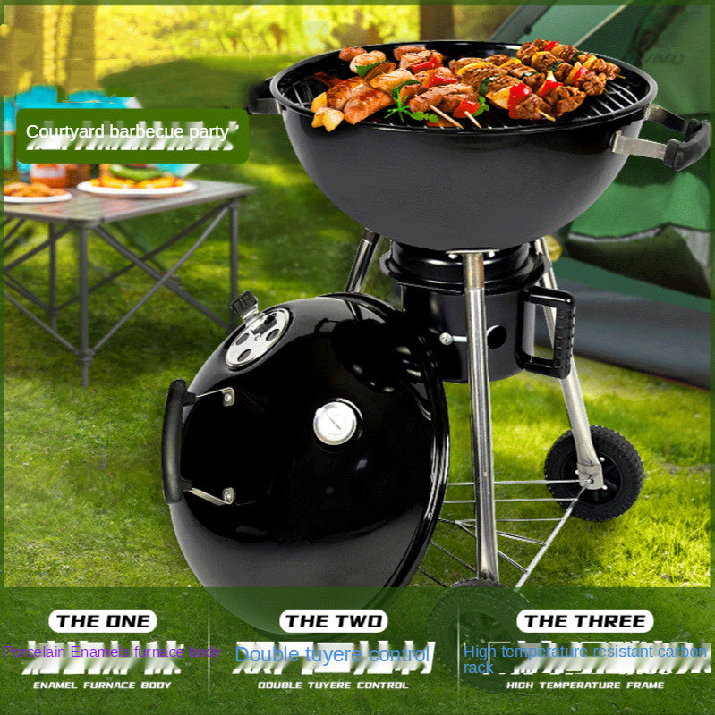 portable charcoal BBQ grill