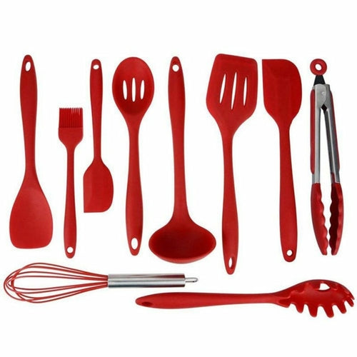 Non-Stick Silicone Cooking Utensils Set | 10 PCS Heat Resistant